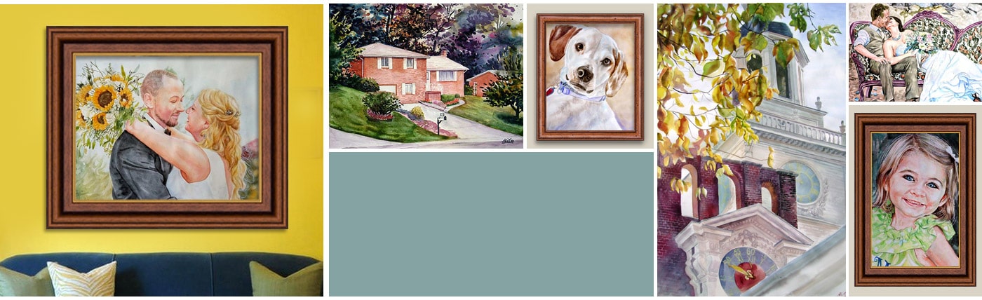 Custom Watercolor Portraits