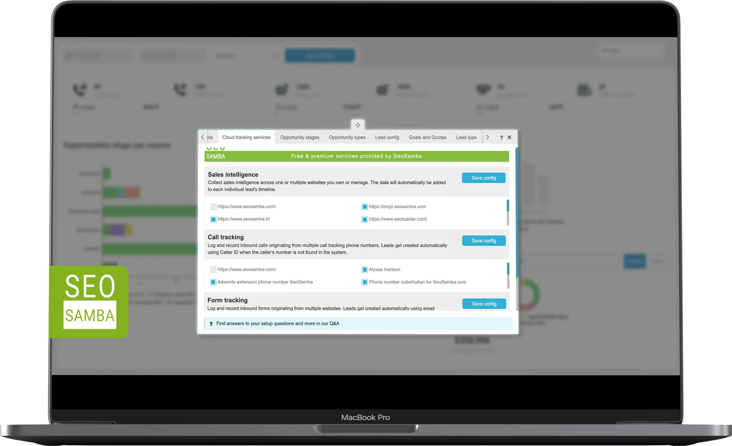 SeoSamba CRM Cloud Config