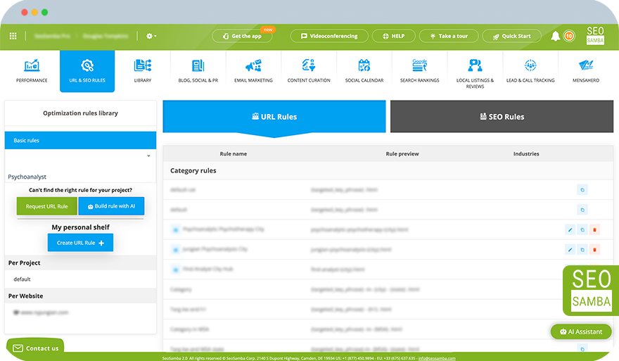Automated AEO and SEO SeoSamba