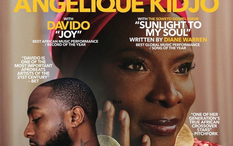 Angélique Kidjo Submits Joy Feat Davido For Record Of The Year At