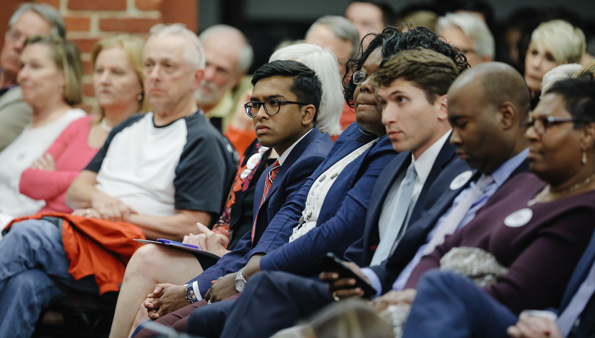 Questions were submitted by political science majors and the general public prior to the event.