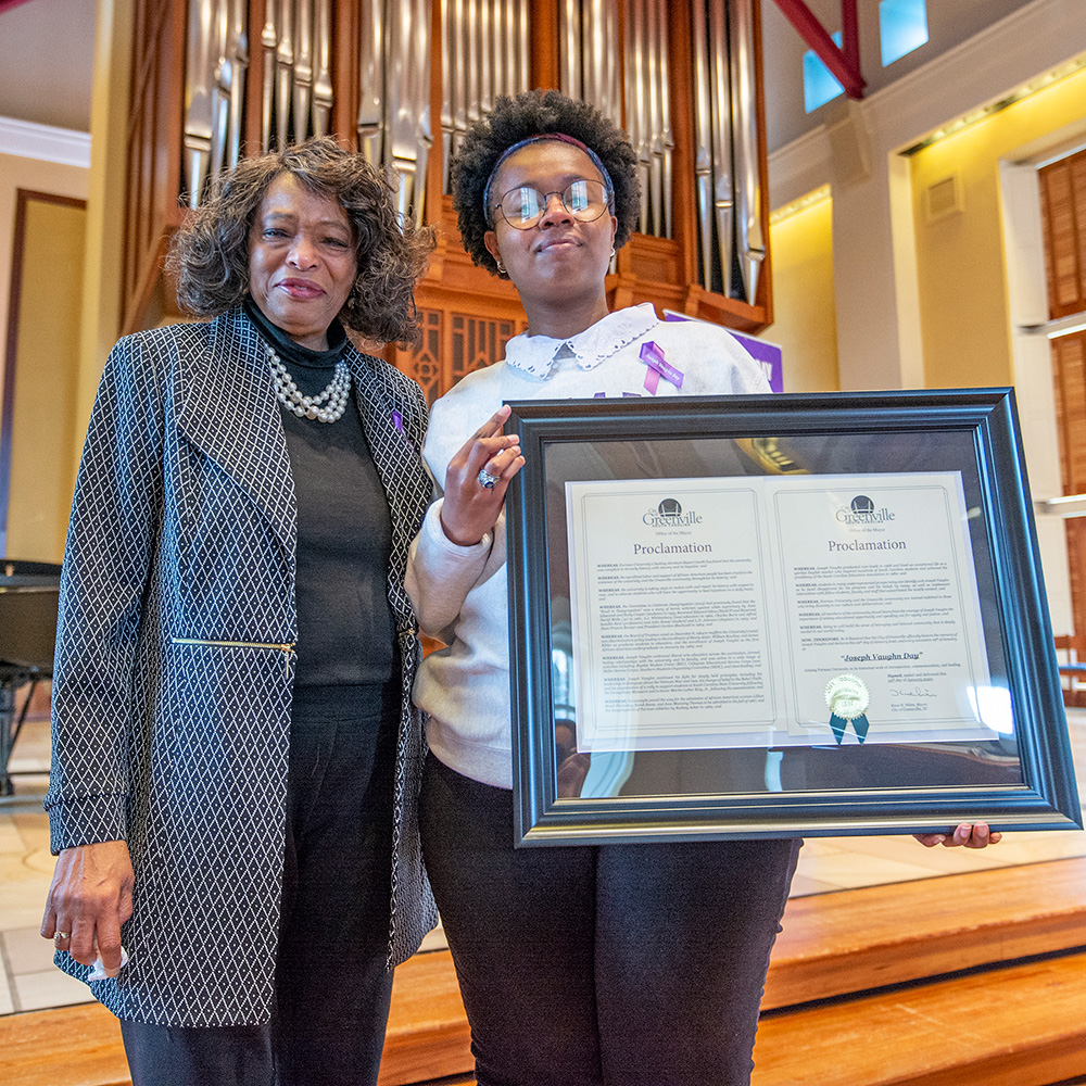 city of Greenville’s Joseph Vaughn Day Proclamation