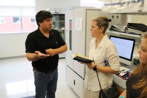 Lyndsay Hodge at Research Facility
