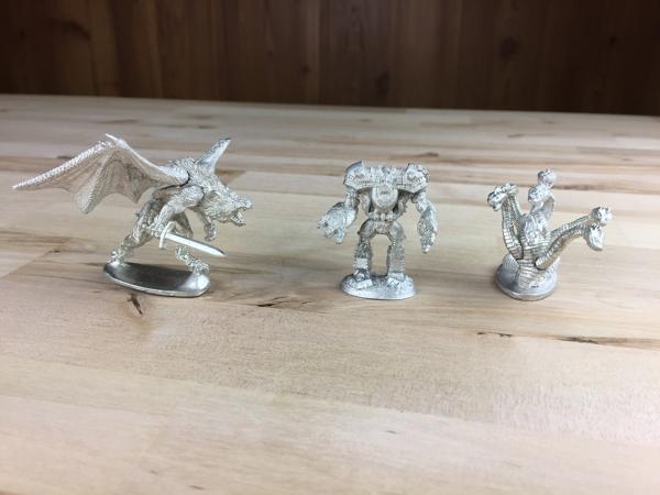 Balefire Demon, Iron Golem, and Hydra