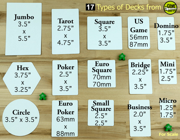 Blank Cards & Components for Prototyping New Games