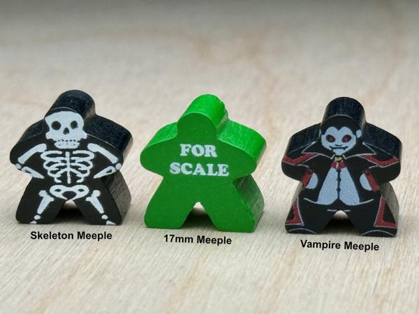 Skeleton and Vampire Meeples
