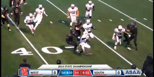 West vs South 2014 ASAA Large School Football Championship image