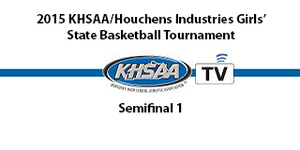 2015 Houchens Industries/KHSAA Girls Sweet 16&reg; State Basketball Tournament-Semifinal-Male vs. Holy Cross (Covington)  from Diddle Arena, Western Kentucky University, Bowling Green, KY image