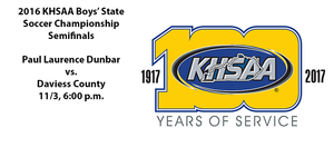 Paul Laurence Dunbar vs. Daviess County, Boys' State Soccer Semifinals image