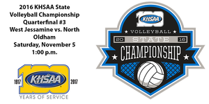 West Jessamine vs. North Oldham-Quarterfinal 3 - Girls' State Volleyball image