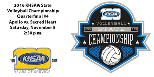 Apollo vs. Sacred Heart-Quarterfinal 4 - Girls' State Volleyball image
