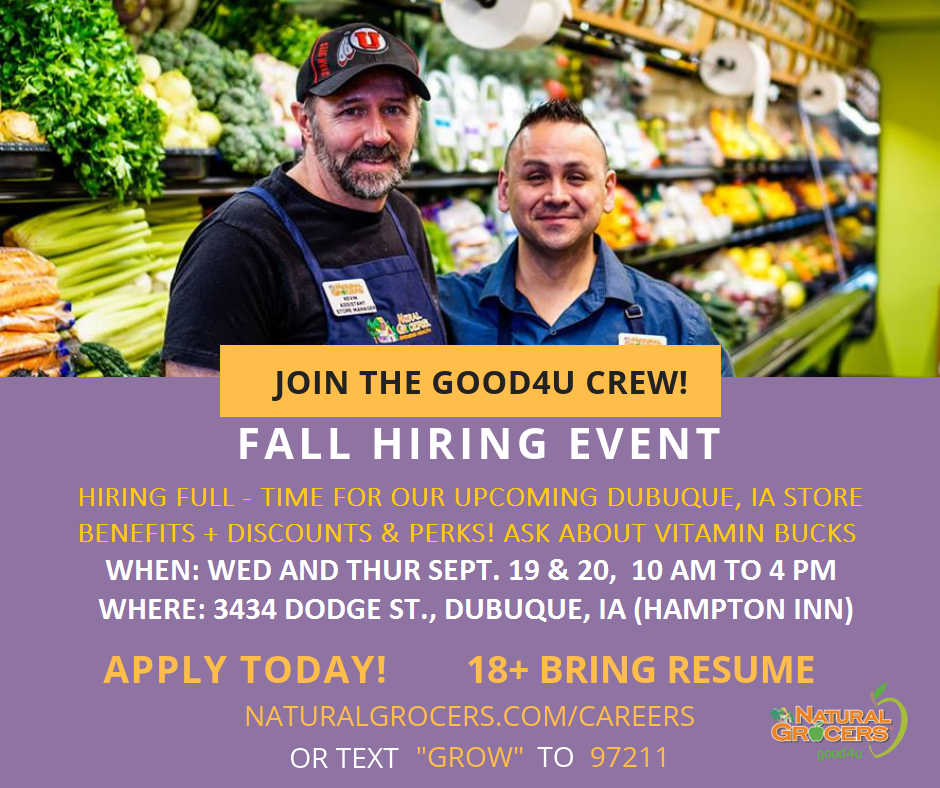 Apply Now Natural Grocers