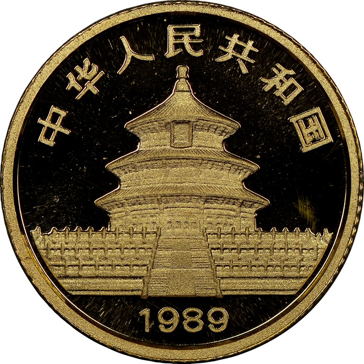 1989P 10 Yuan PF Gold Panda Value | NGC