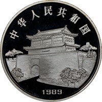 1989  S10Y Silver Lunar Coin Rev