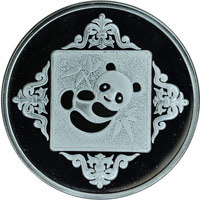 1984 1oz Silver Official Panda Show Commemorative Obv