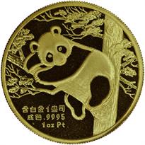1988 1oz Gold Official Panda Show Commemorative Obv