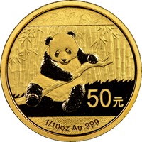 2014 50 Yuan MS Gold Panda Value | NGC
