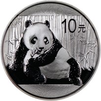 2015  S10Y Silver Panda Coin Obv