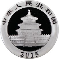 2015  S10Y Silver Panda Coin Rev