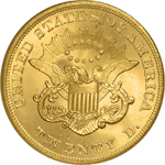 SS Republic Coin - 1865 Coronet Double Eagle