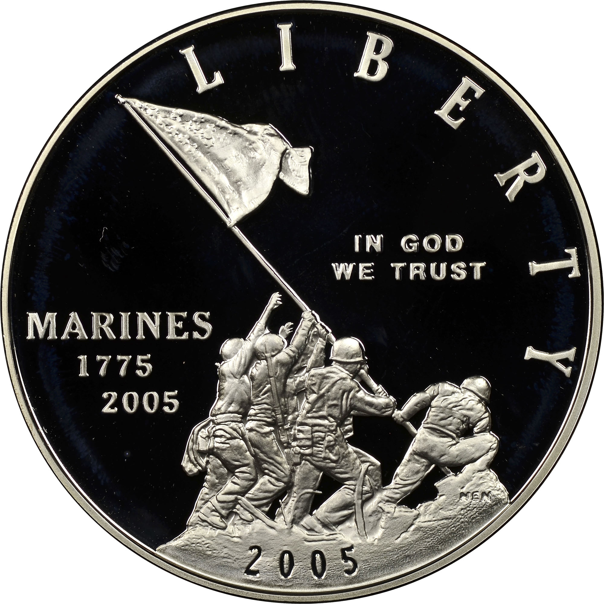 United States Marine Corps 記念１トロイオンス 2005 P MARINE CORPS ANNIVERSARY S$1 PF | Coin Explorer | NGC