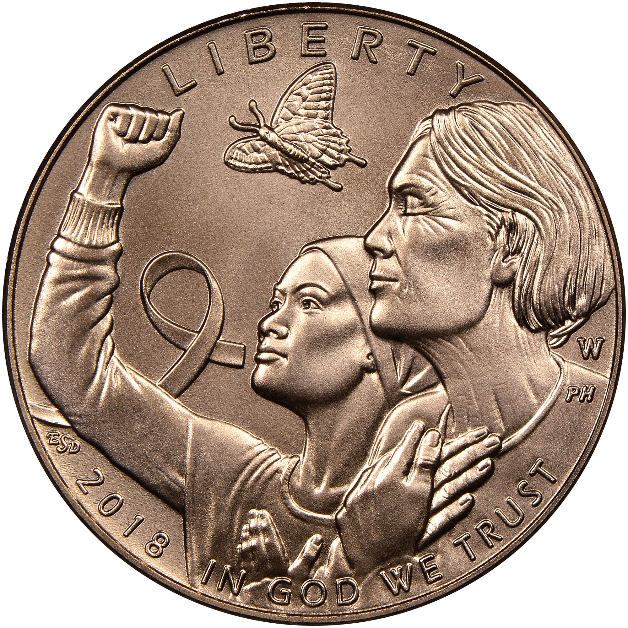 2018 W Breast Cancer Awareness $5 MS | Coin Explorer | NGC
