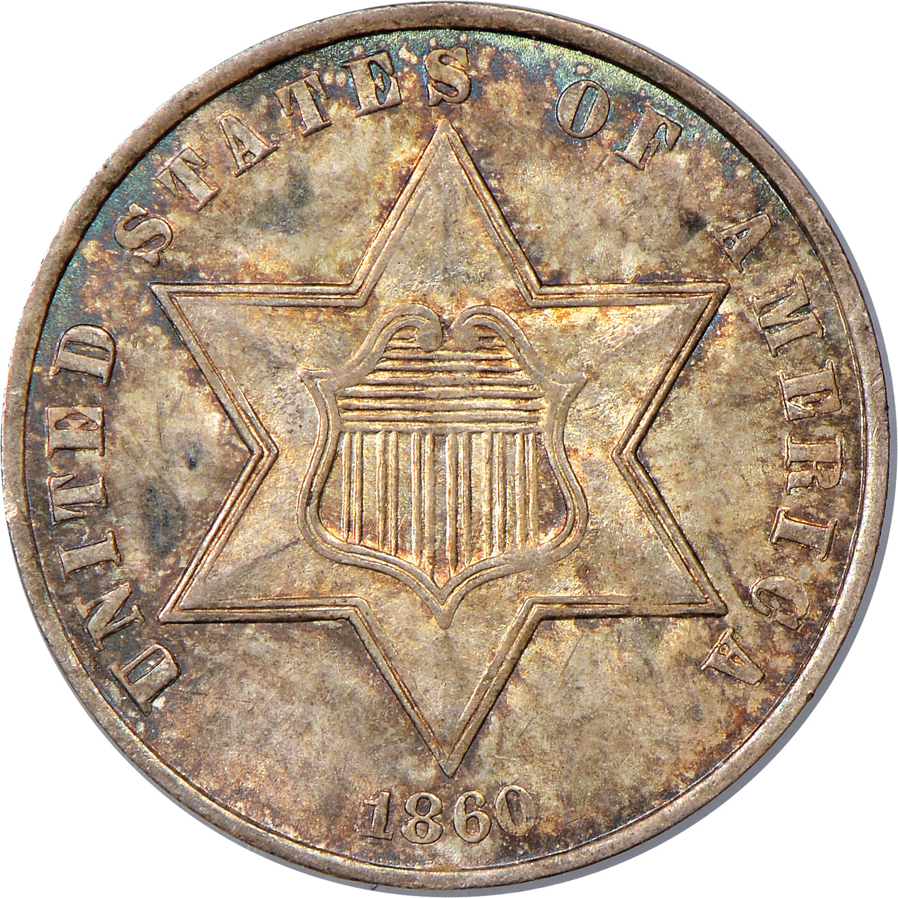 1860 3CS MS | Coin Explorer | NGC