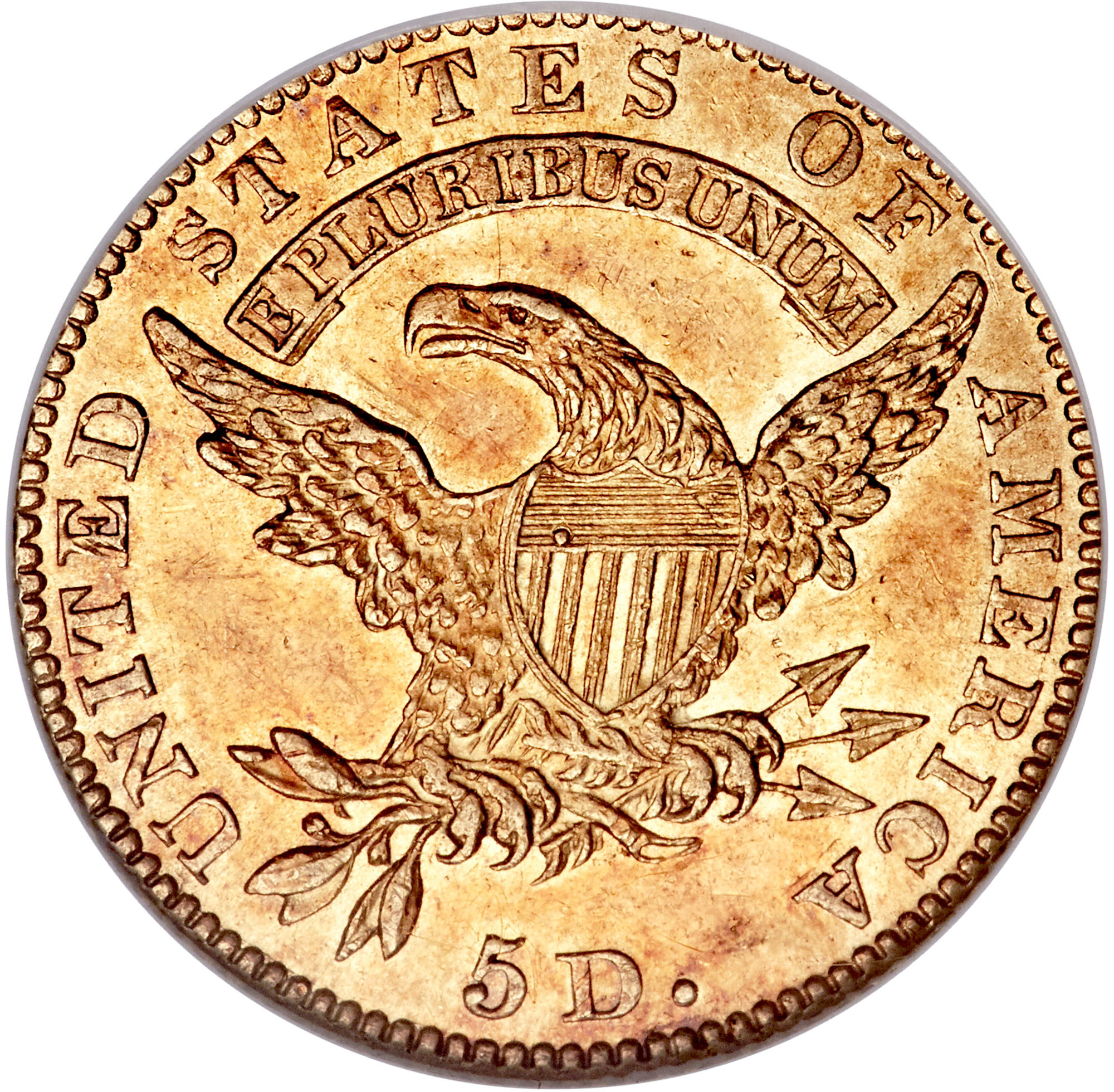 1825/4 PARTIAL 4 BD-1 $5 MS | Coin Explorer | NGC