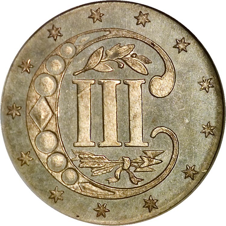 1864 3CS MS | Coin Explorer | NGC