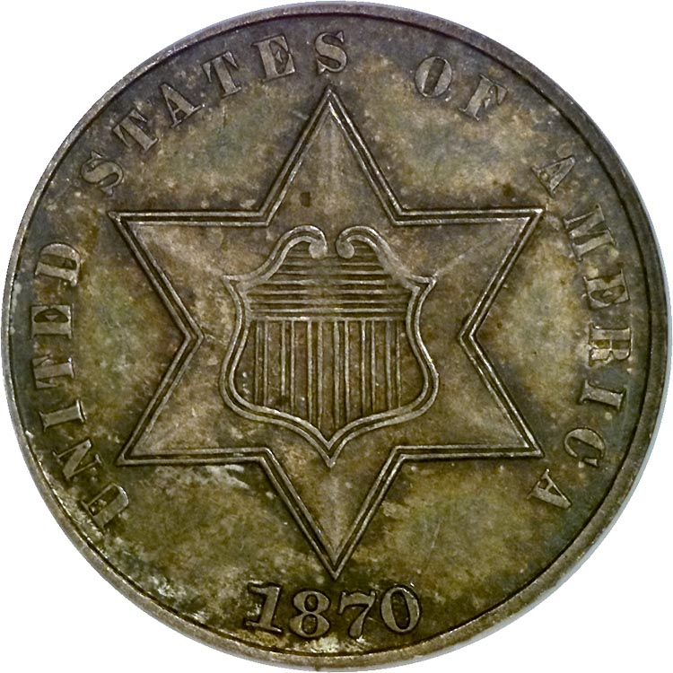 1870 3CS MS | Coin Explorer | NGC