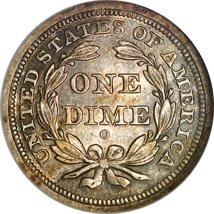 1850 O 10C MS | Coin Explorer | NGC