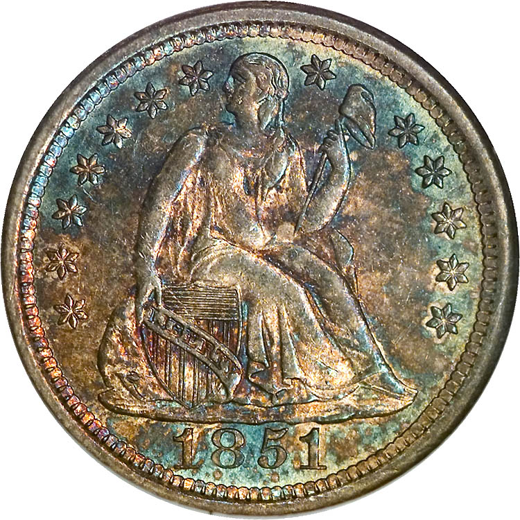 1851 O 10C MS | Coin Explorer | NGC