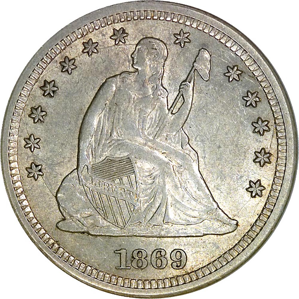 1869 S 25C MS | Coin Explorer | NGC