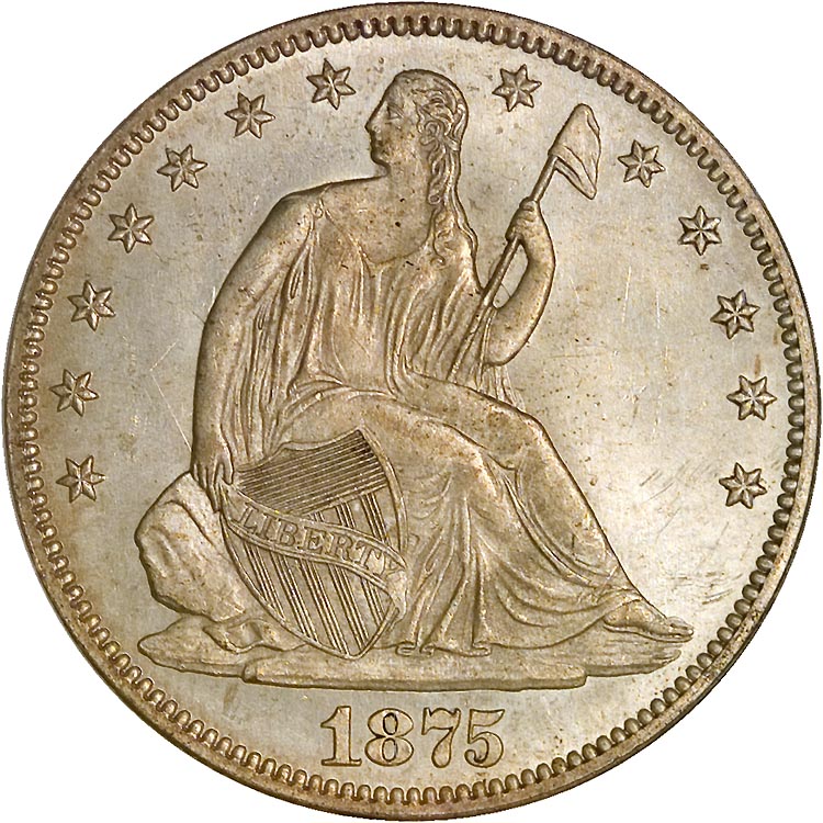 1875 50C MS | Coin Explorer | NGC