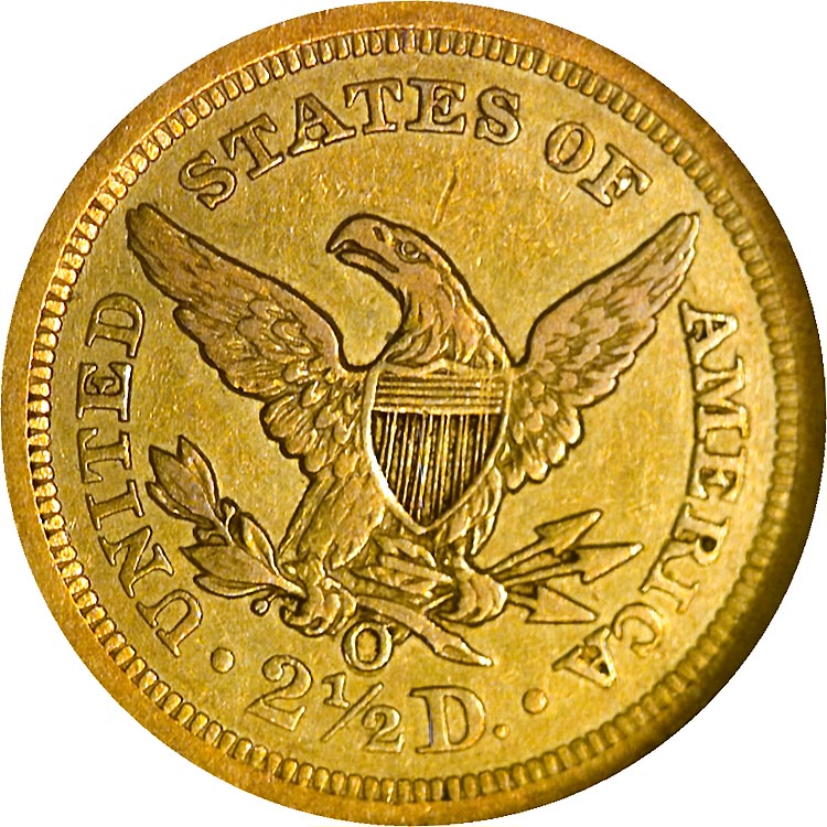 1843 O LARGE DATE $2.5 MS | Coin Explorer | NGC