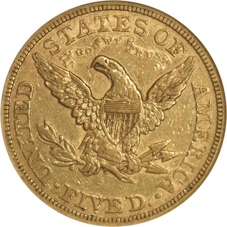 1874 S $5 MS | Coin Explorer | NGC