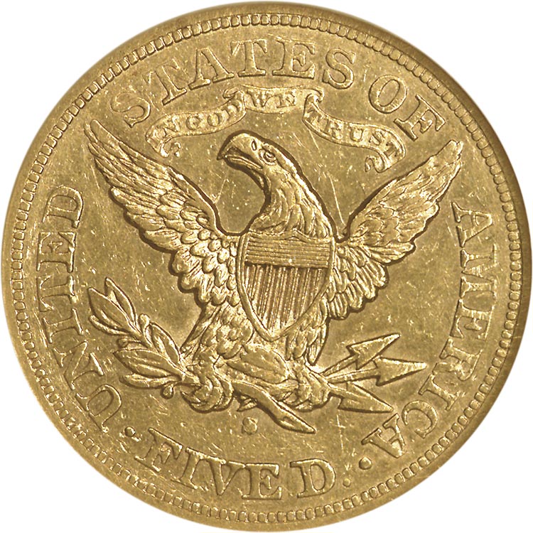 1876 S $5 MS | Coin Explorer | NGC