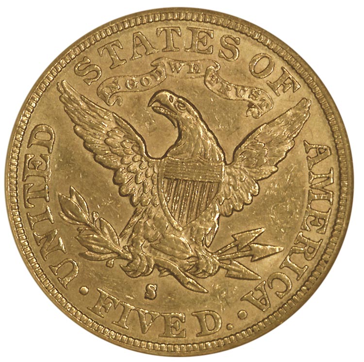1895 S $5 MS | Coin Explorer | NGC