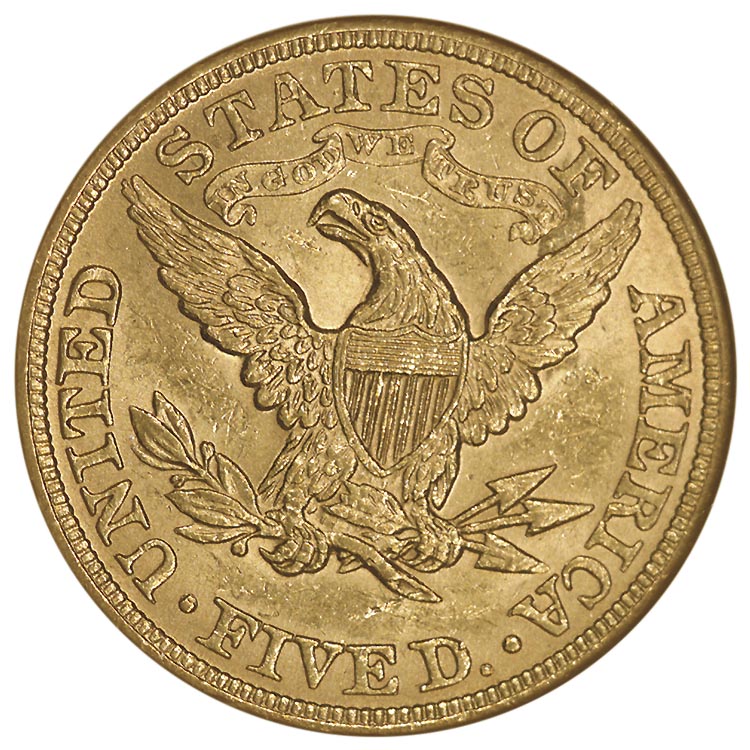 金鯱C5 1896 $5 MS | Coin Explorer | NGC