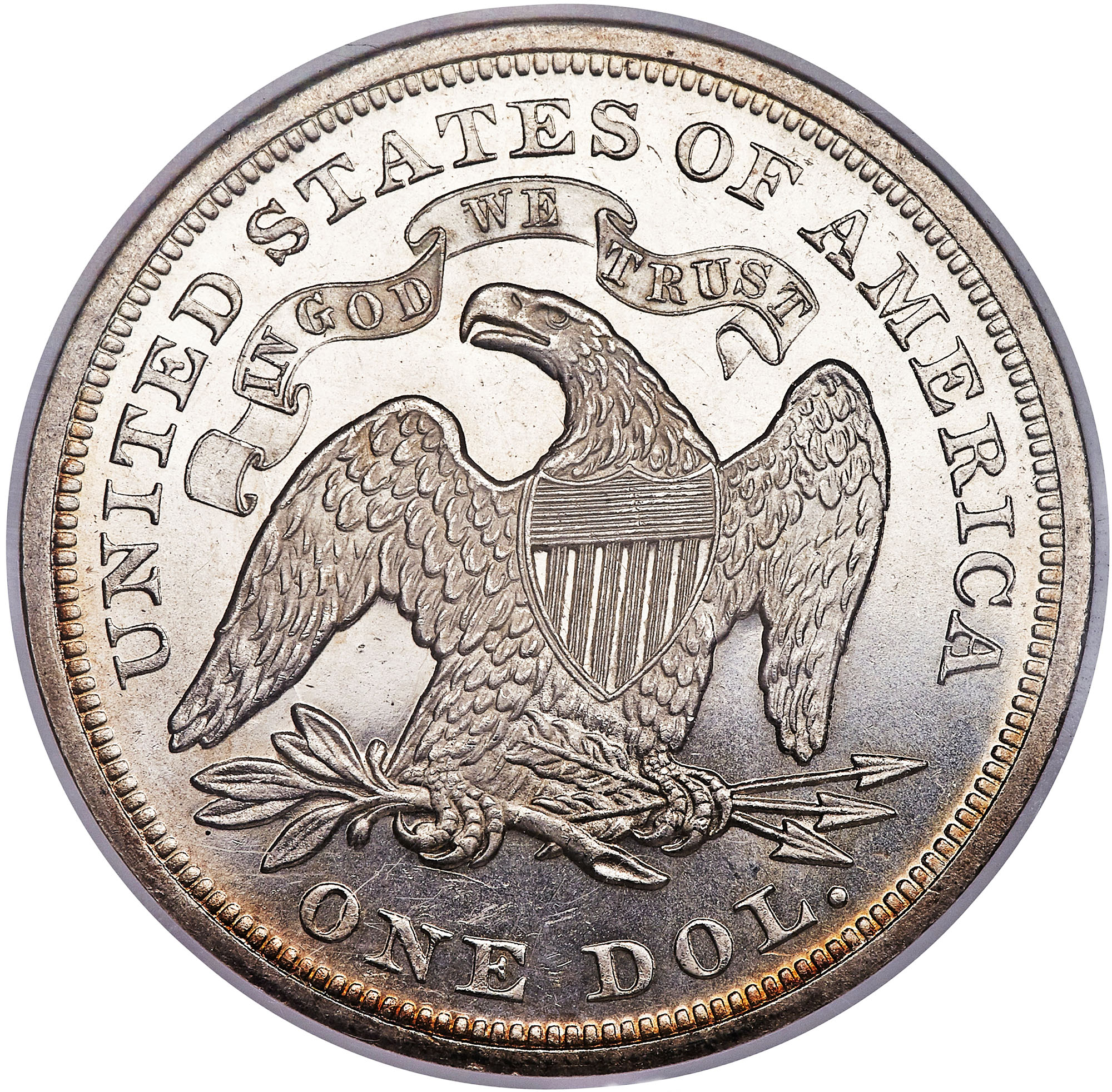 1867 $1 MS | Coin Explorer | NGC