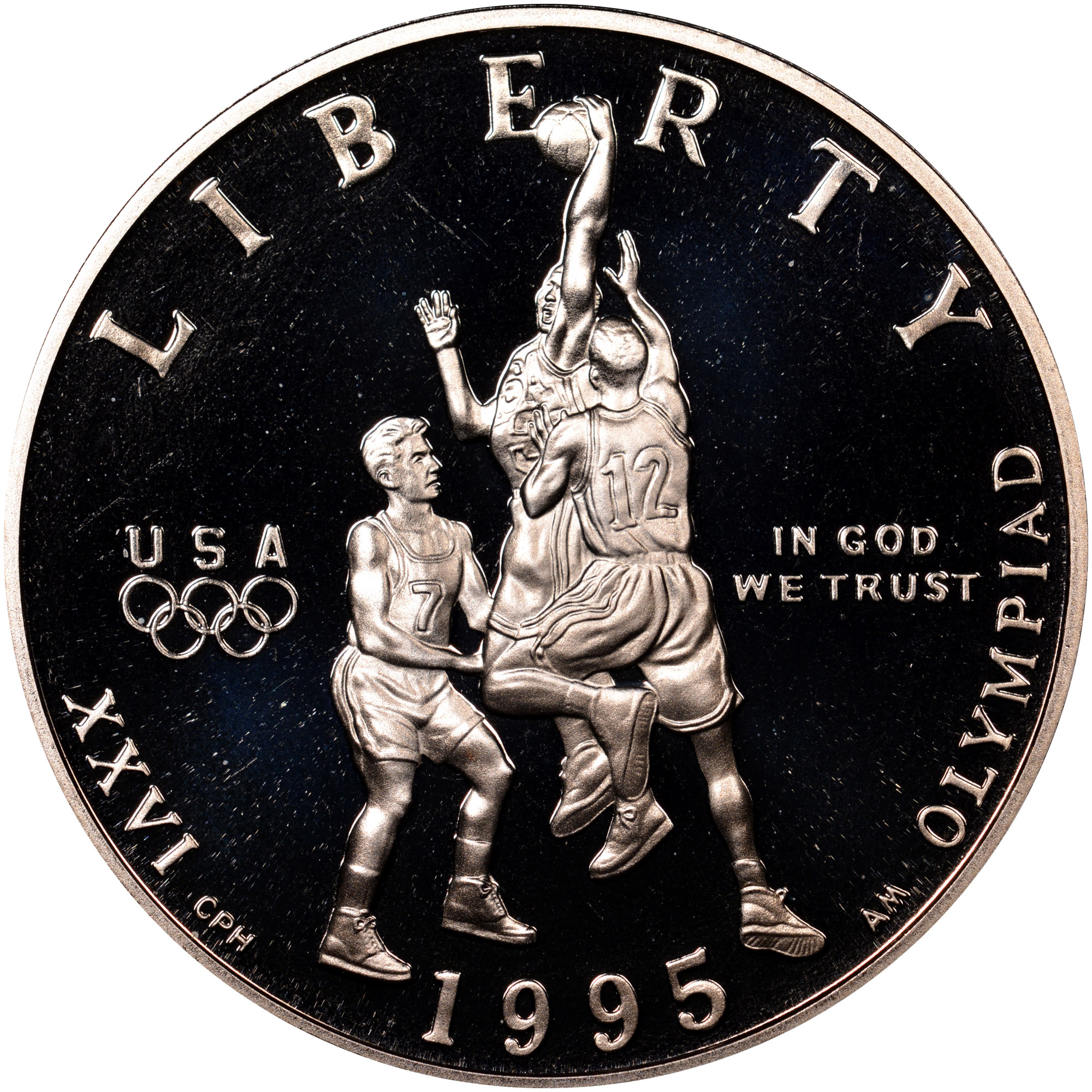 1995 S OLYMPICS - BASKETBALL 50C PF | Coin Explorer | NGC