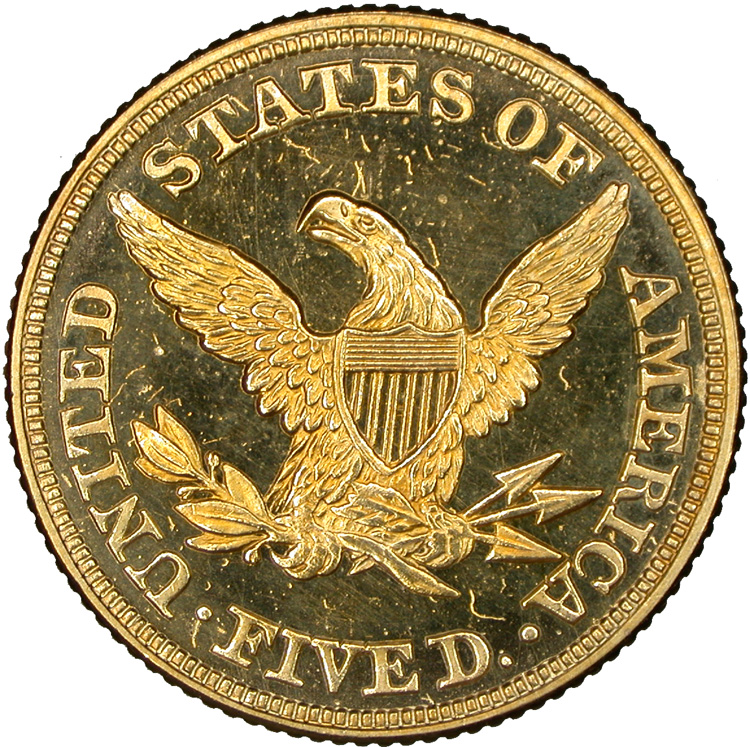 1860 $5 PF | Coin Explorer | NGC