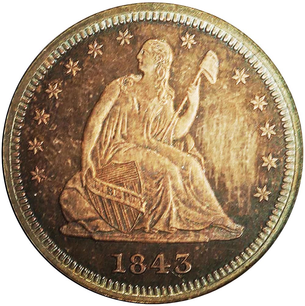1843 25C PF | Coin Explorer | NGC