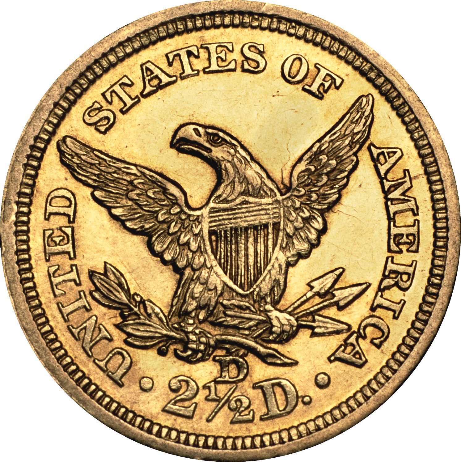 1845 D $2.5 MS | Coin Explorer | NGC