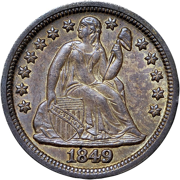 1849 10C MS | Coin Explorer | NGC