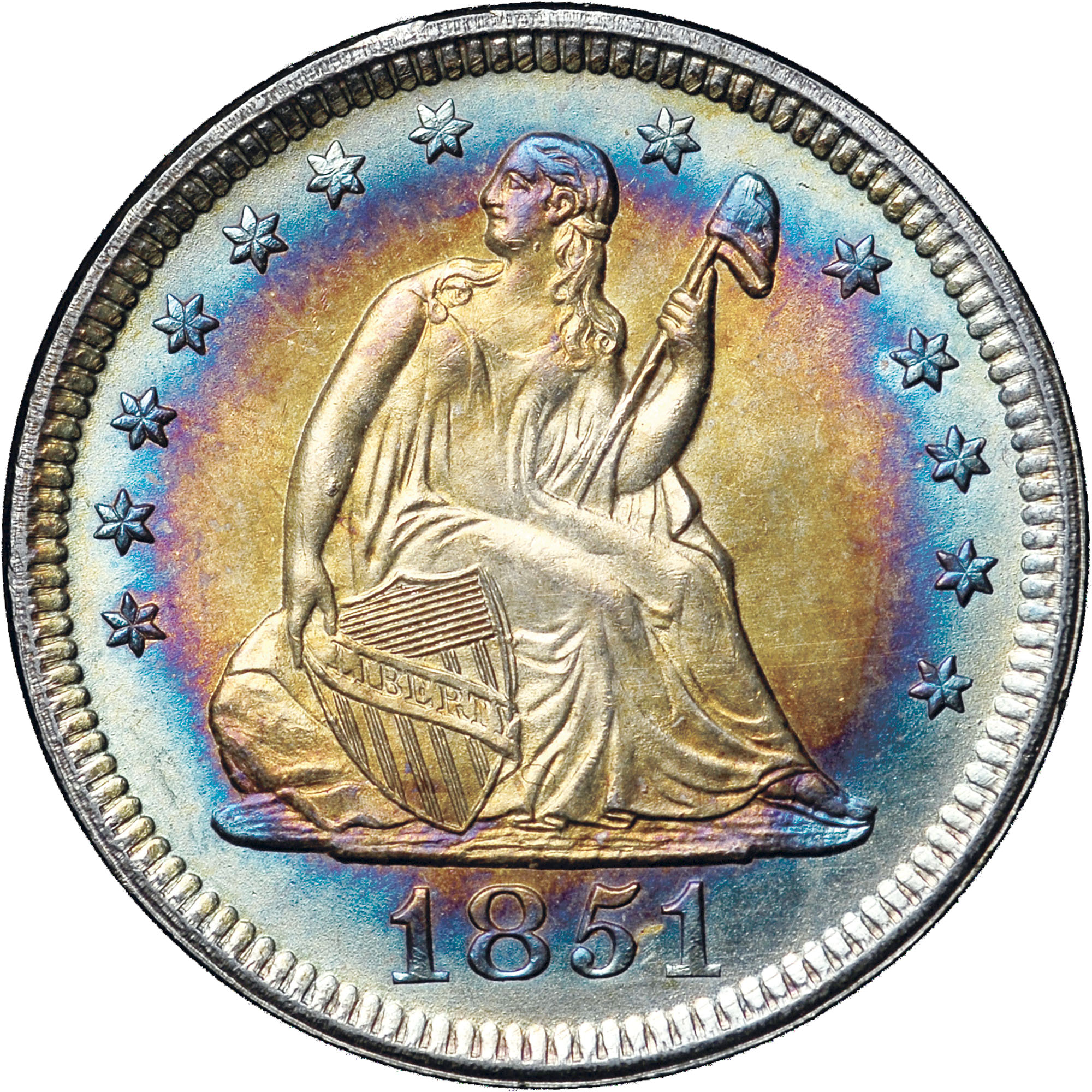 1851 25C MS | Coin Explorer | NGC