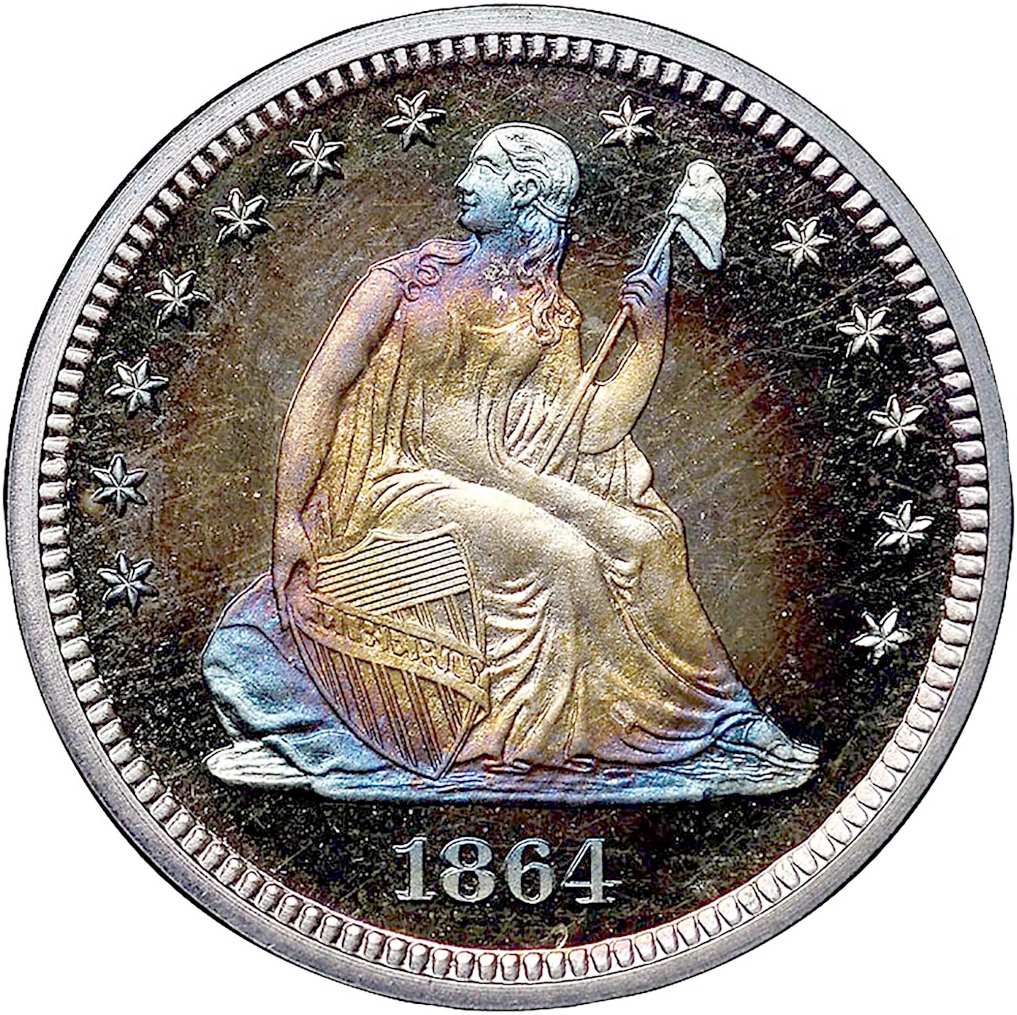 1864 25C PF | Coin Explorer | NGC