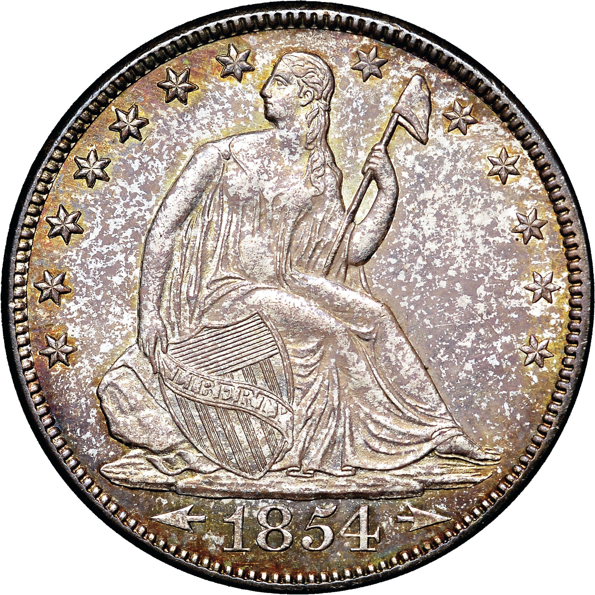 1854 ARROWS 50C MS | Coin Explorer | NGC