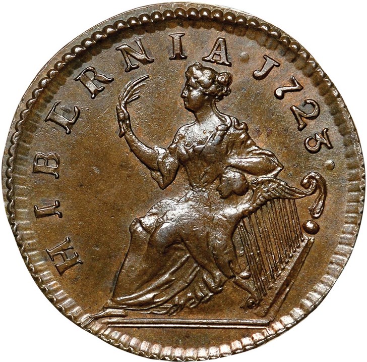 1723 Hibernia 1/2P MS Early American Predeclaration NGC