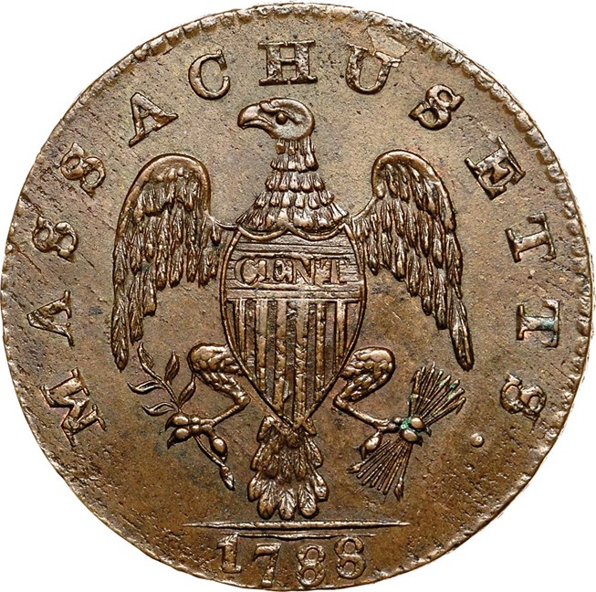 スワン 1788 PERIOD MASSACHUSETTS 1C MS | Coin Explorer | NGC
